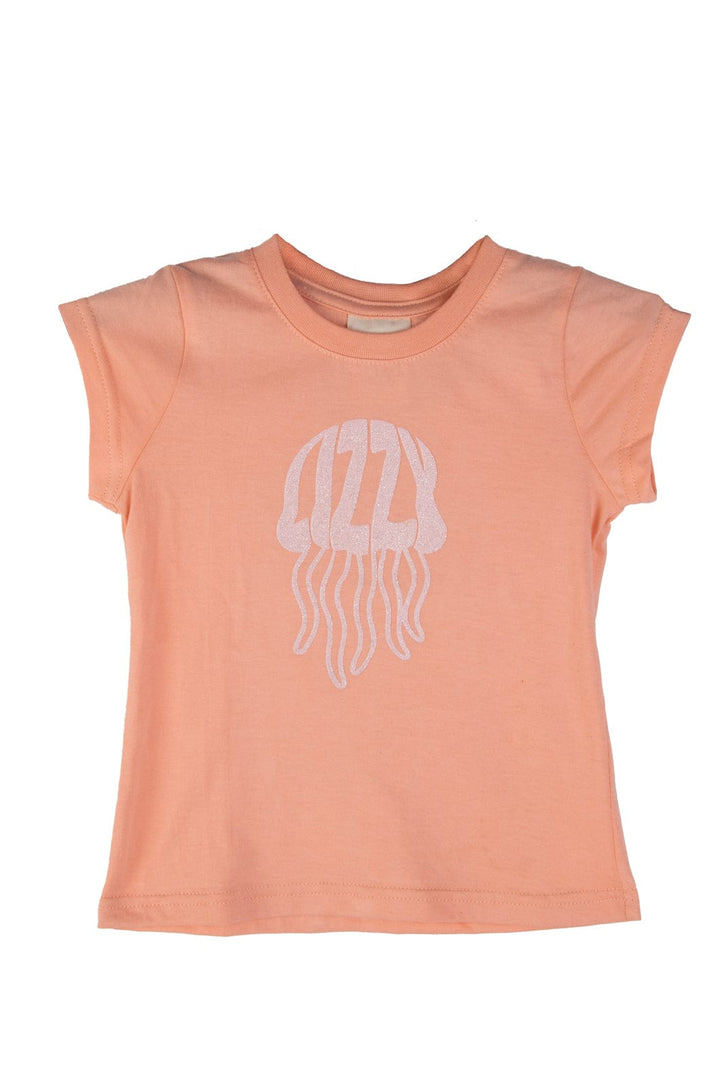 Abina - Tot Girls Tee Lizzard apparel Coral Pink / 1/2