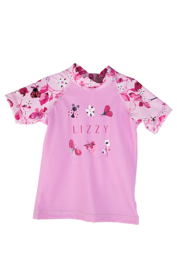 Ameeh -  Tot Girls S/S Rashie Lizzard swimwear lycra Garden Bloom / 2/3