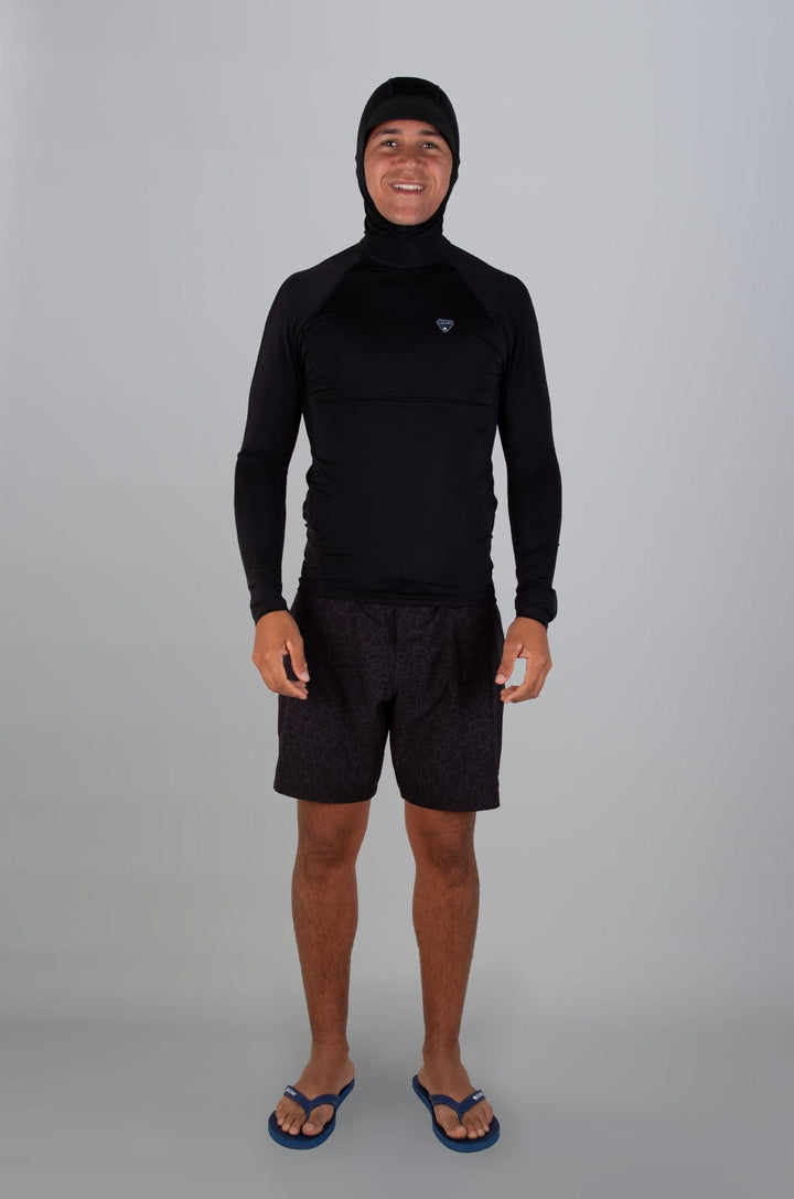 Arctico - Mens L/S Hooded Rashie Lizzard swimwear lycra