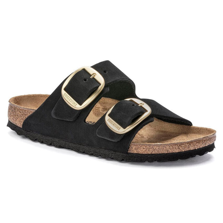 Arizona Big Buckle Black/Gold Nubuck Leather Bash footwear Black / EUR37