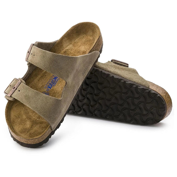 Arizona Taupe Suede Leather Bash footwear