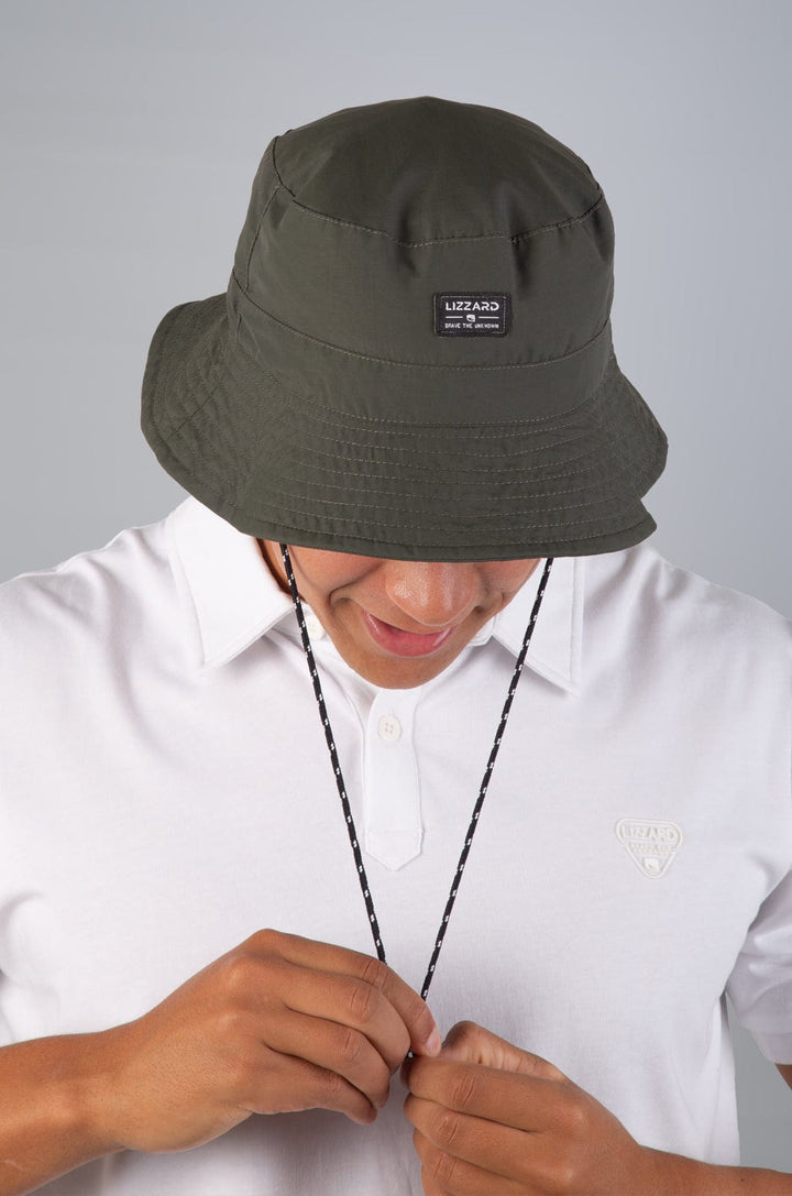 Artie 25 - Mens Bucket Hat Lizzard accessories Olive / One Size
