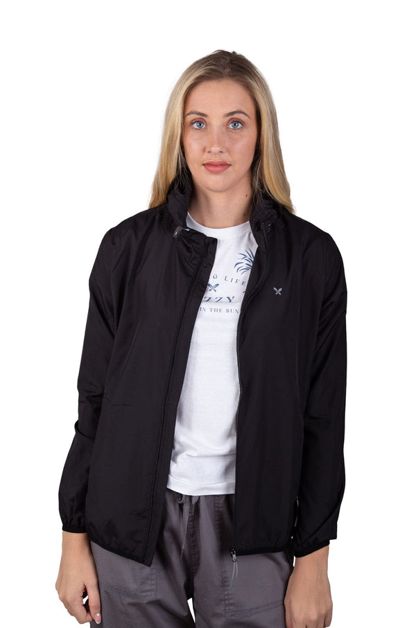 Aura 24 - Ladies  Zip-Thru Lizzard apparel Black / XS