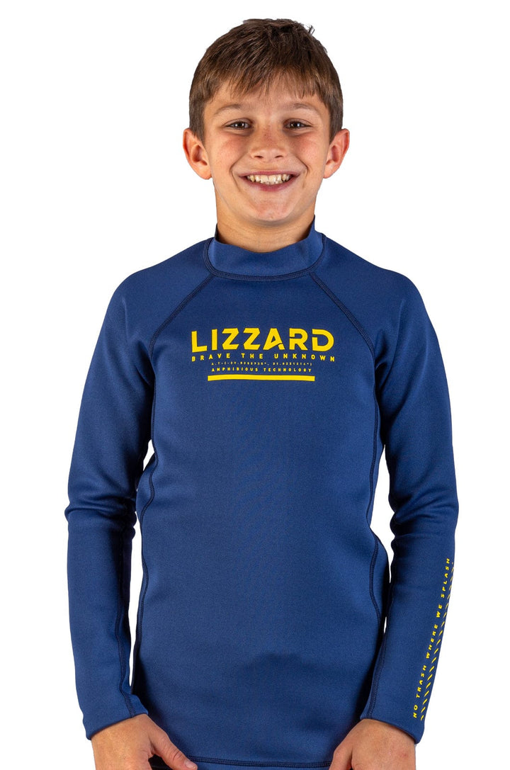 Azibo -  Teen Boys L/S Hottee Lizzard neoprene Navy / 6/7