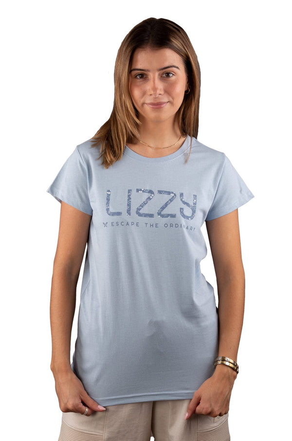 Babs - Ladies S/S Tee Lizzard apparel Blue Fog / S