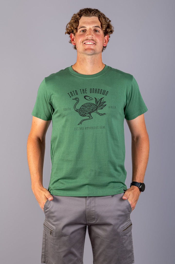 Bedrock - Mens S/S Tee Lizzard apparel Comfrey / XS