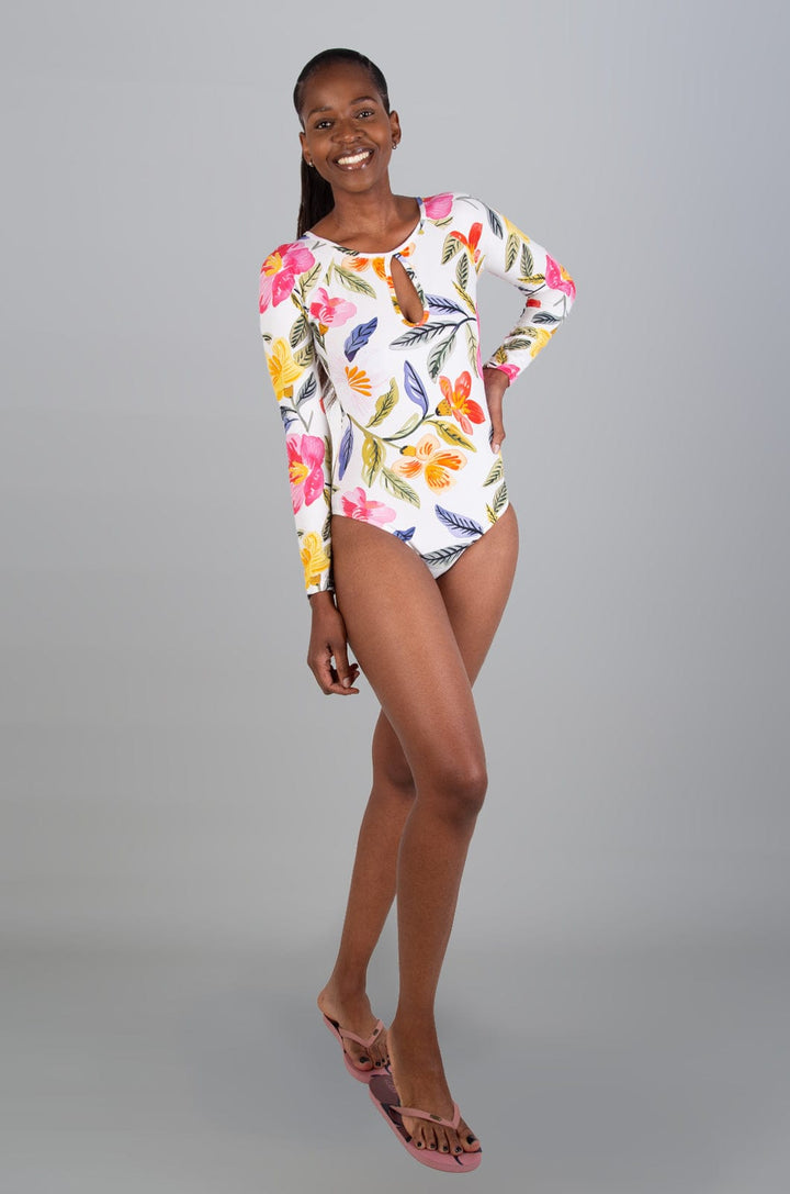 Bei - Ladies L/S Full Swimsuit Lizzard swimwear lycra