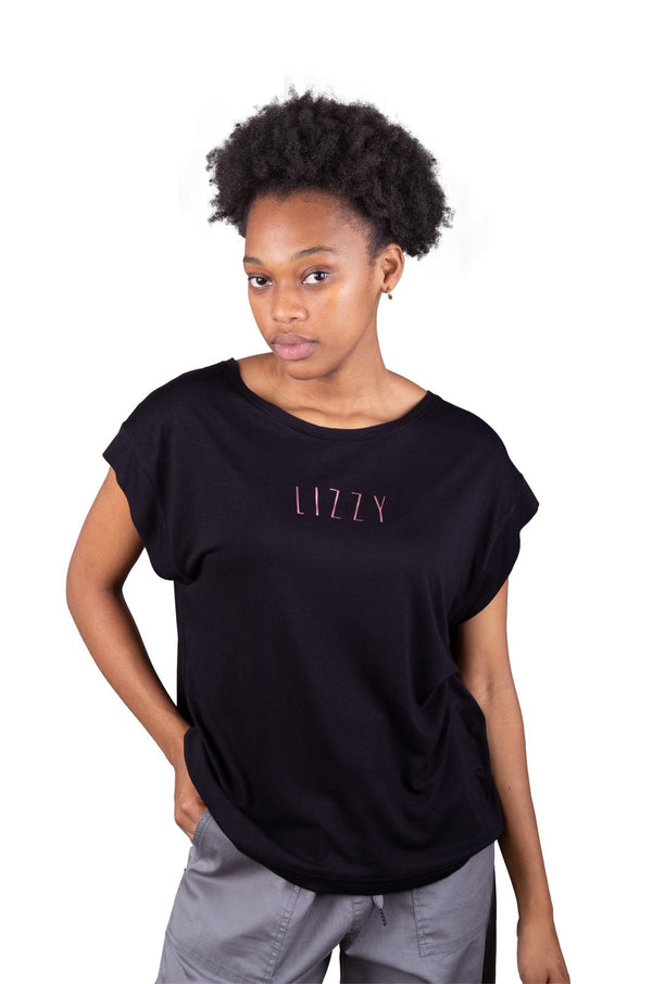 Belaya - Ladies S/S Tee Lizzard apparel Black / XS