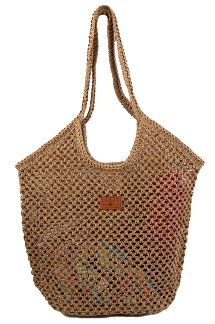 Berele- Ladies Beach Bag Lizzard accessories Tan / One Size