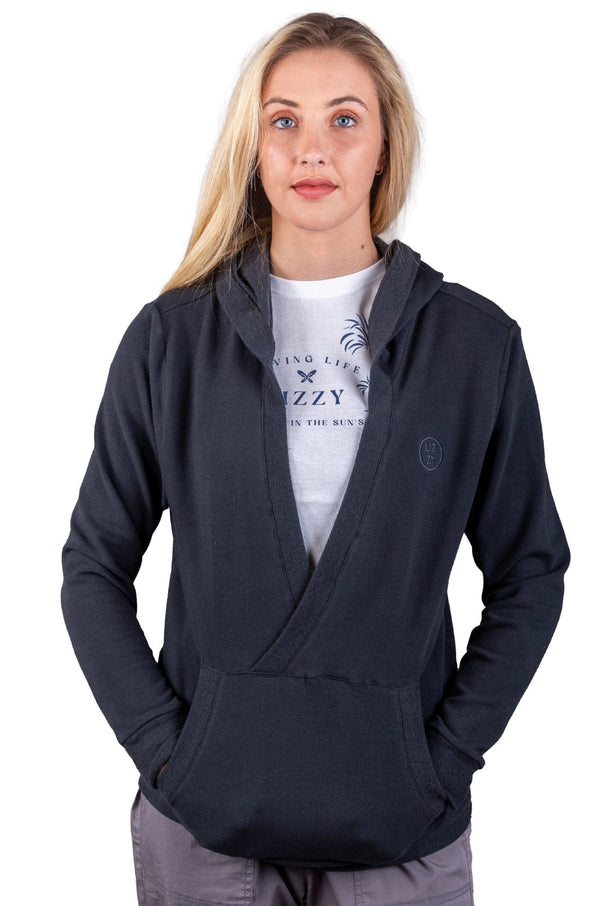 Blanco - Ladies Hooded Pullover Lizzard apparel Slate / XS