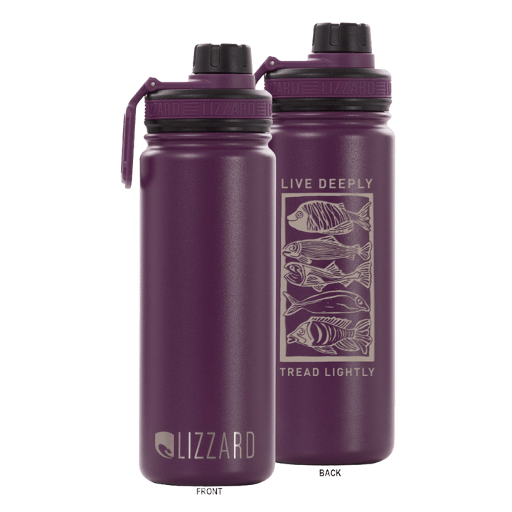 Breathe One Ocean Swim 530Ml Flask Lizzard flask