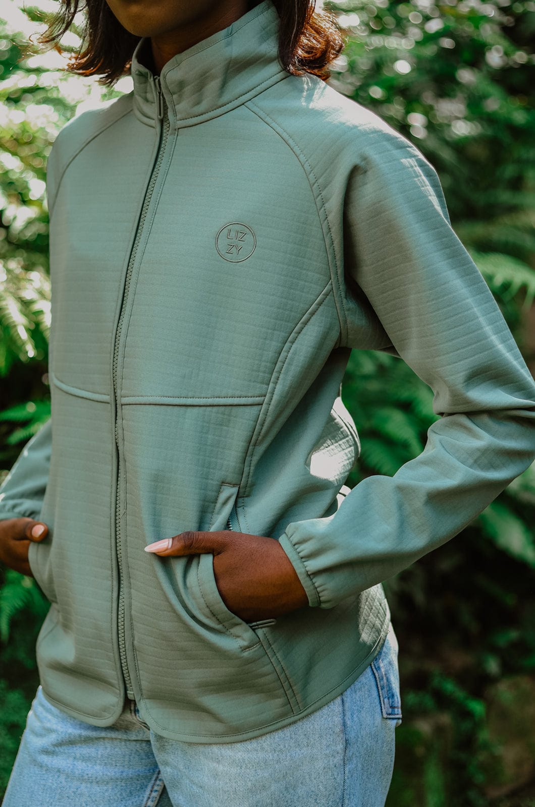 【sheller シェリエ】Lady Zip Satin Blouson Lady Zip Satin Blouson – shéller / シェリエ