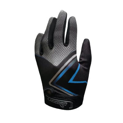 Bullock - Long Finger Glove Lizzard accessories Black/Blue / 3/4