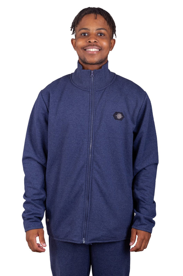 Calvados- Mens Zip Thru Lizzard apparel Navy / XS