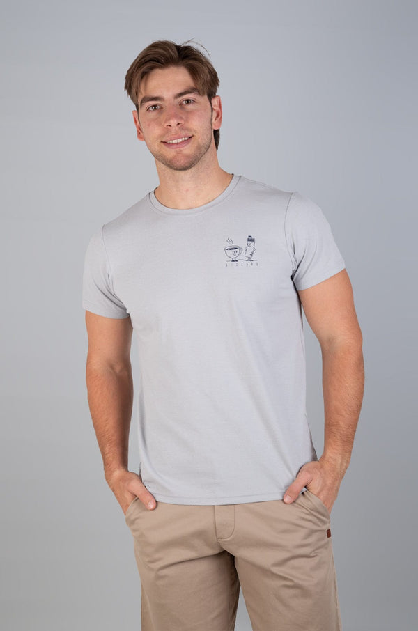 Carel - Mens S/S Tee Lizzard apparel Dawn Blue / S