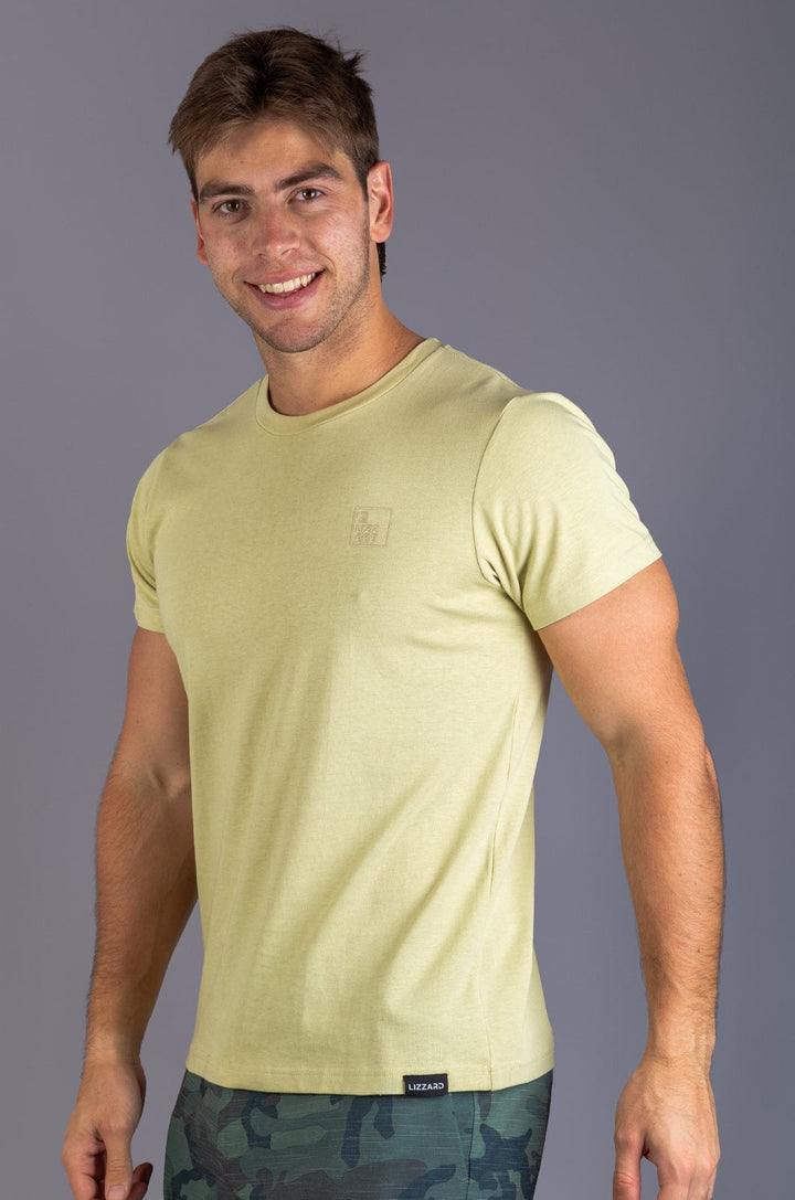 Carver - Mens S/S Tee Lizzard apparel Green Haze / XS