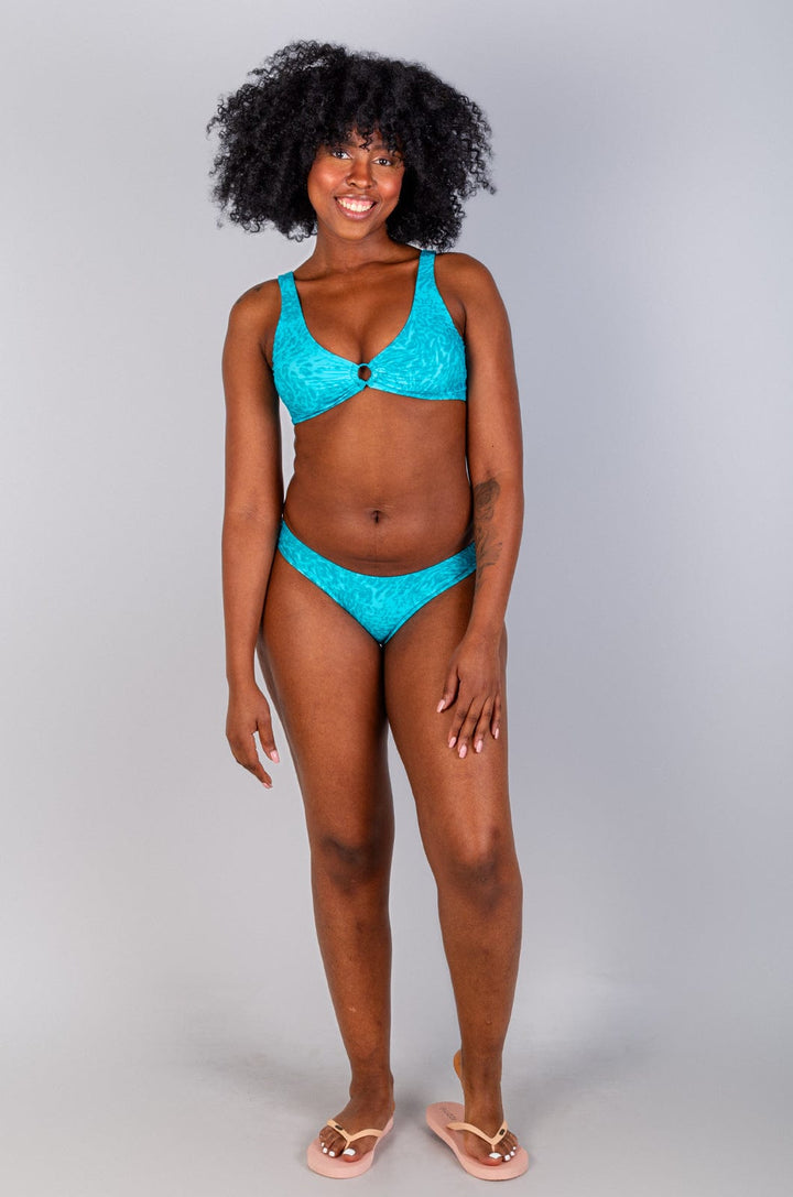 Cedrella - Ladies Bikini Bottom Lizzard swimwear Aqua Swirl / 28/4