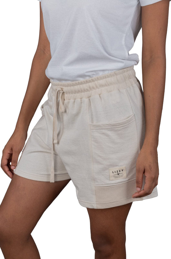 Citrine - Ladies Fleece Short Lizzard apparel Oat Milk / XS