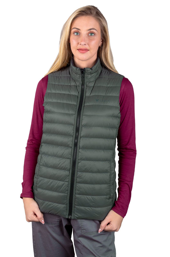 Costa - Ladies Sleevesless Puffer Lizzard apparel Black/Olive / XS