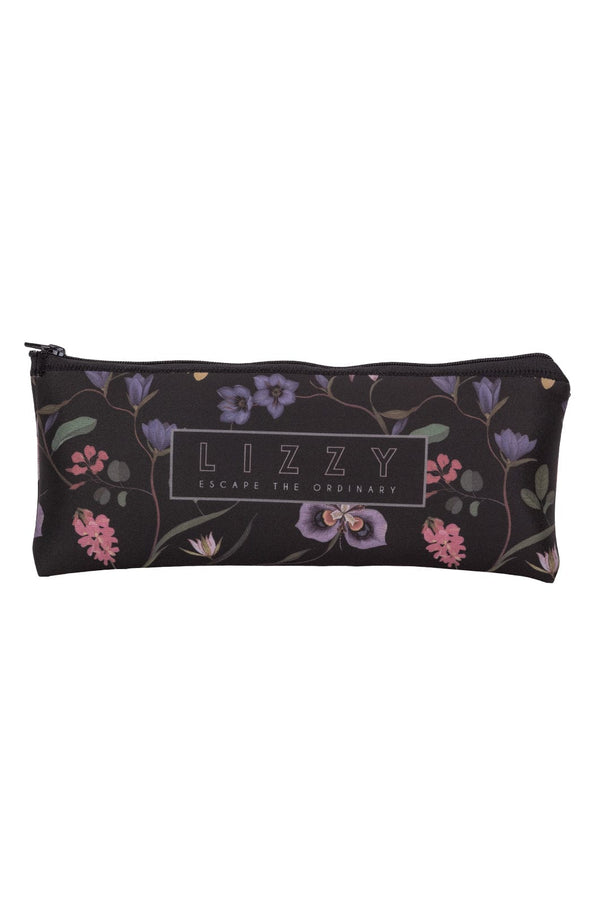 Diaspore - Pencil Case Neoprene Lizzard accessories Dark Floral / One Size