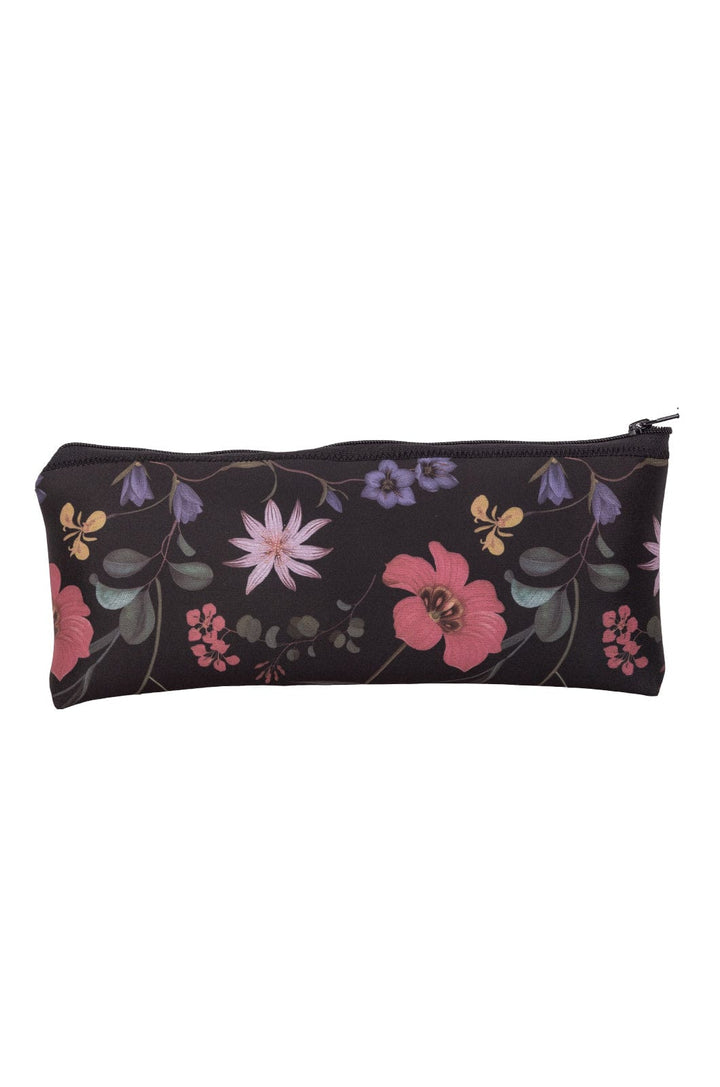 Diaspore - Pencil Case Neoprene Lizzard accessories Dark Floral / One Size