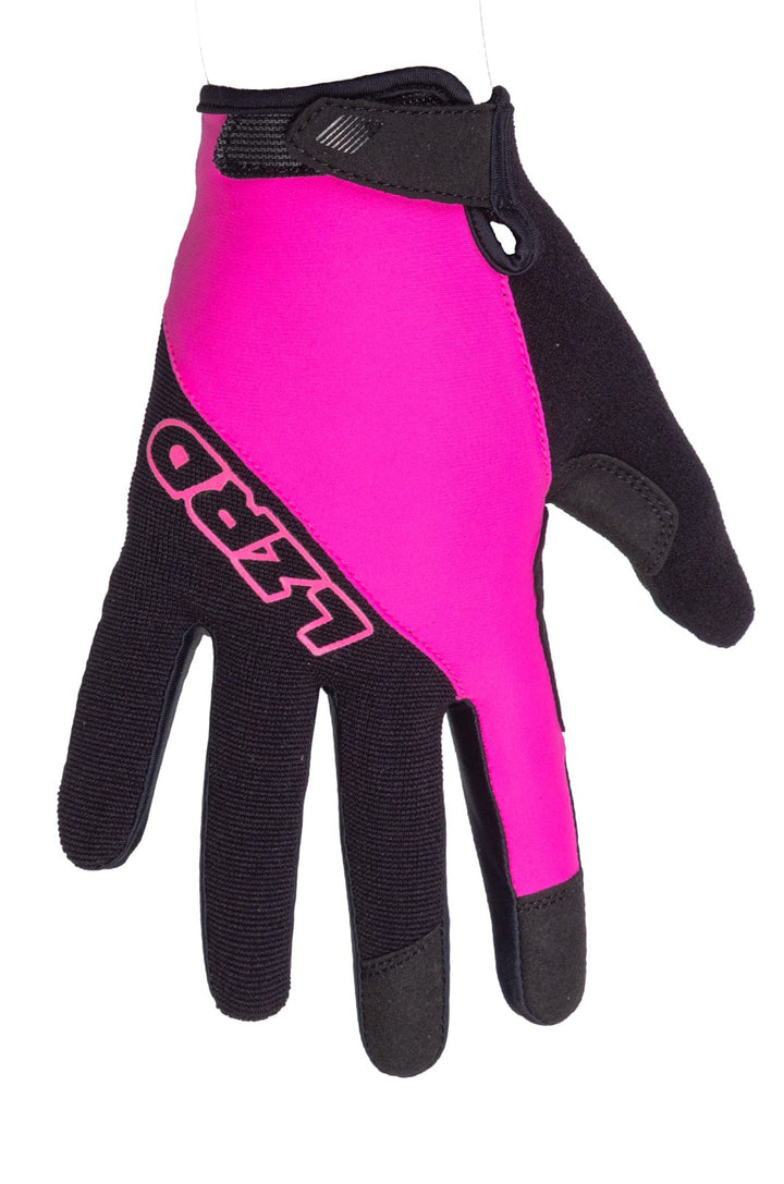 Duppy - Long Finger Glove Lizzard bike Black/Pink / S