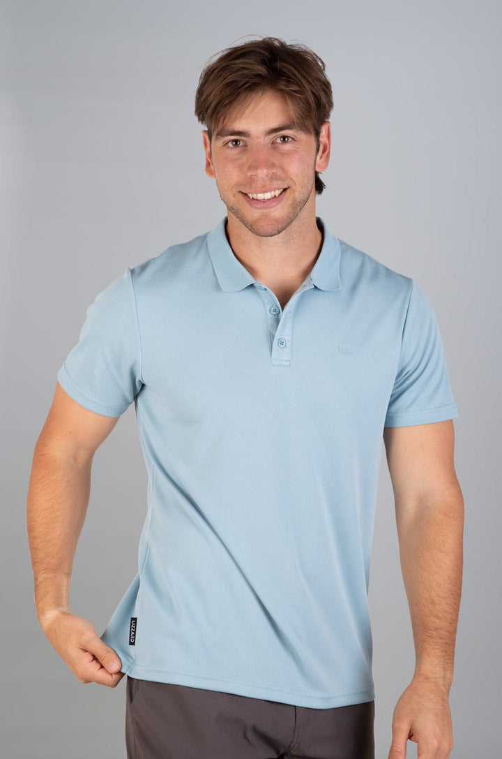 Faebel - Mens S/S Polo Lizzard apparel Sterling Blue / S
