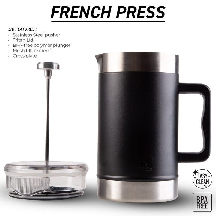 French Press 1.6L Lead Free Lizzard flask