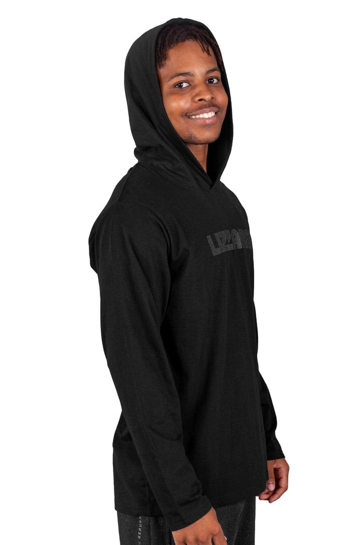 Gibbsite- Mens L/S Hooded Tee Lizzard apparel