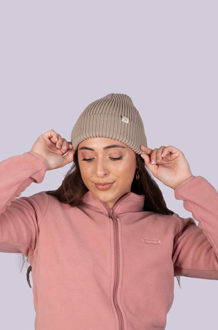 Gilla - Ladies Beanie Lizzard accessories Beige / One Size