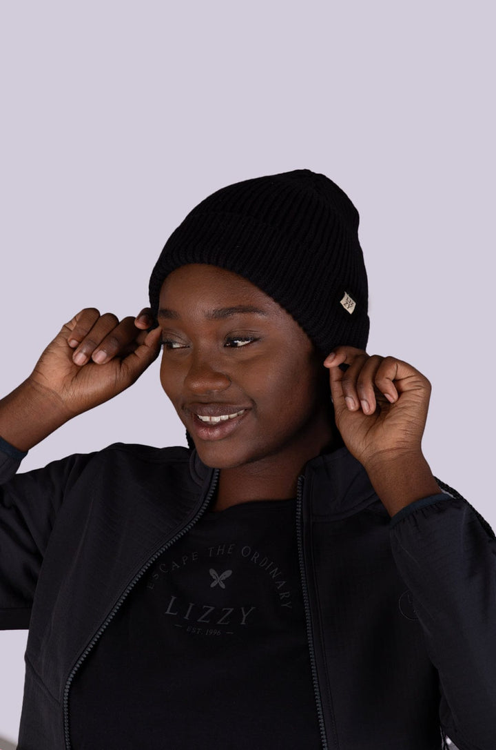 Gilla - Ladies Beanie Lizzard accessories Black / One Size