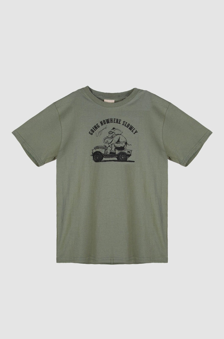 Hatch - Teen Boys S/S Tee Lizzard apparel Oil Green / 6/7