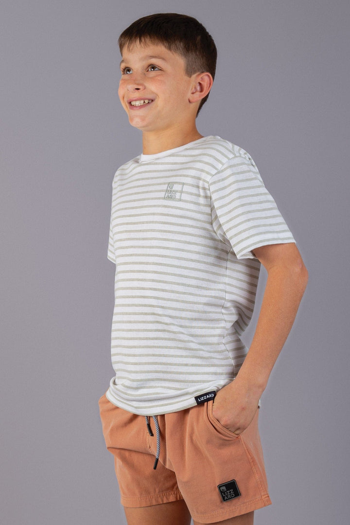 Hawkeye - Teen Boys Tee Lizzard apparel Stripe / 6/7