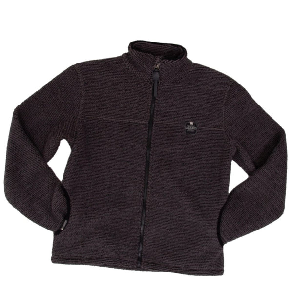 Heckler - Teen Boys Zip - Thru Lizzard apparel Black/Charcoal / 6/7