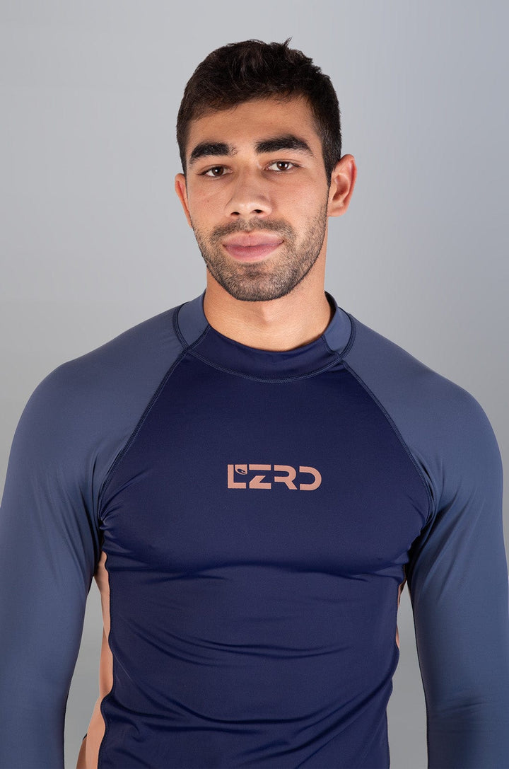 Hommus - Mens L/S Rashie Lizzard swimwear lycra