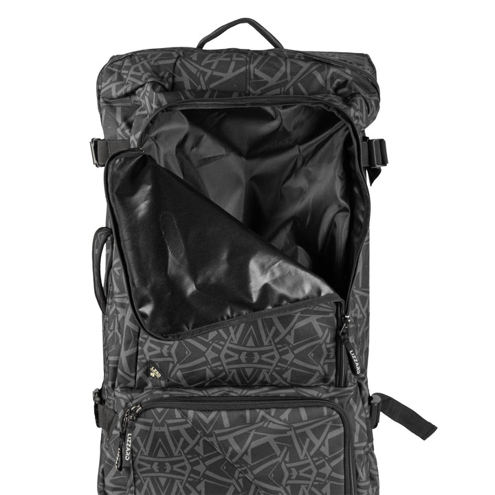 Huron - Mens 97L Trolley Bag Lizzard accessories Black Geometric / One Size