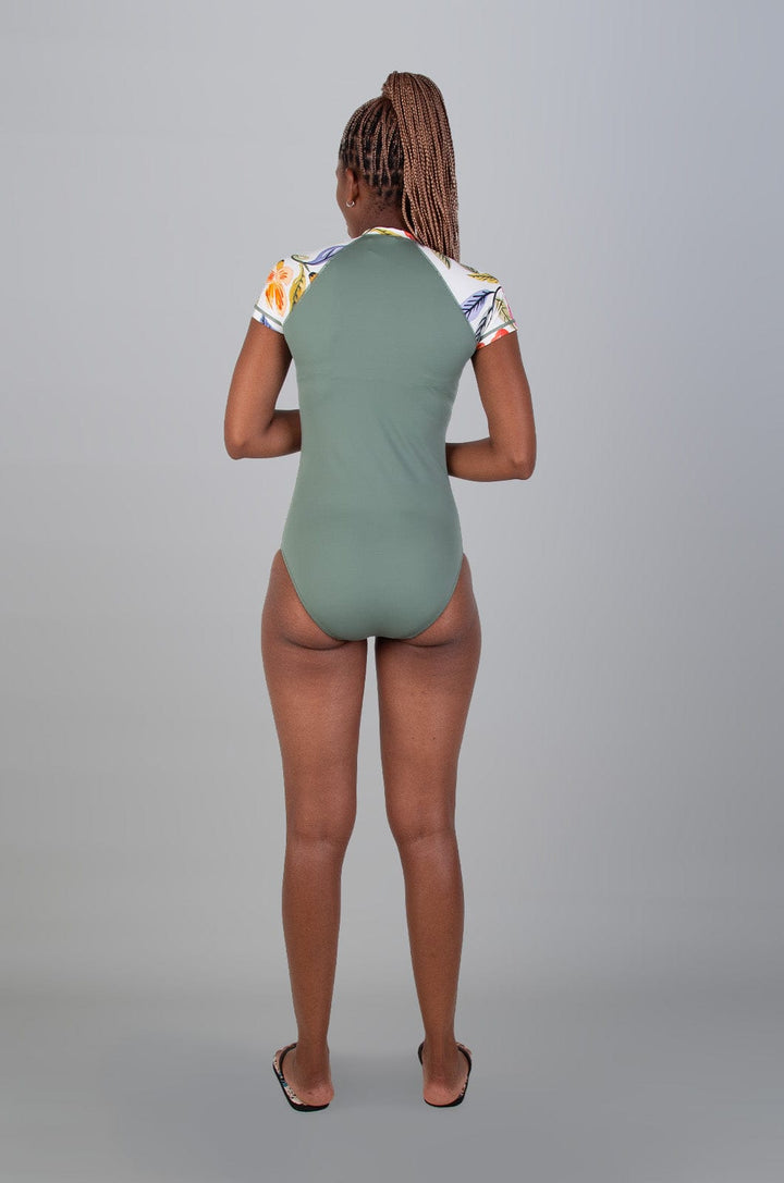 Icuna - Ladies S/S Full Swimsuit Lizzard swimwear lycra