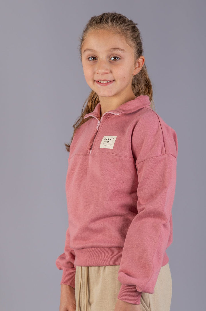 Iolite - Teen Girls L/S 1/3 Zip Pullover Lizzard apparel