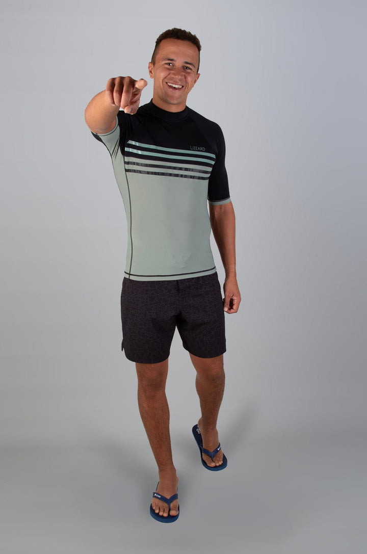Kalwin - Mens S/S Rashie Lizzard swimwear lycra