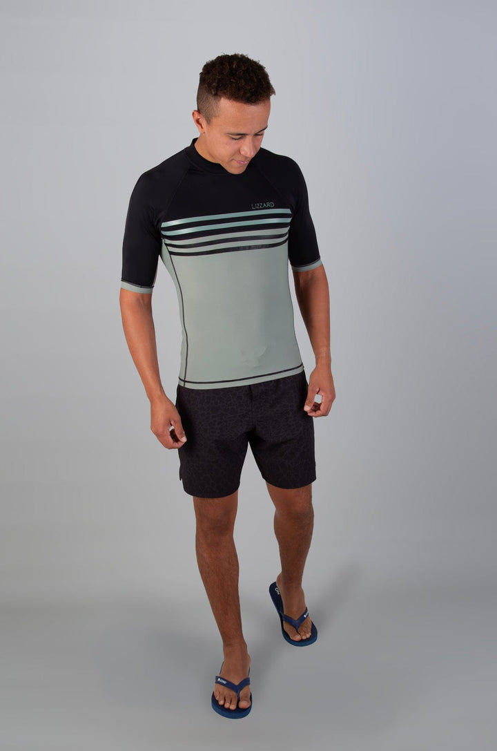 Kalwin - Mens S/S Rashie Lizzard swimwear lycra