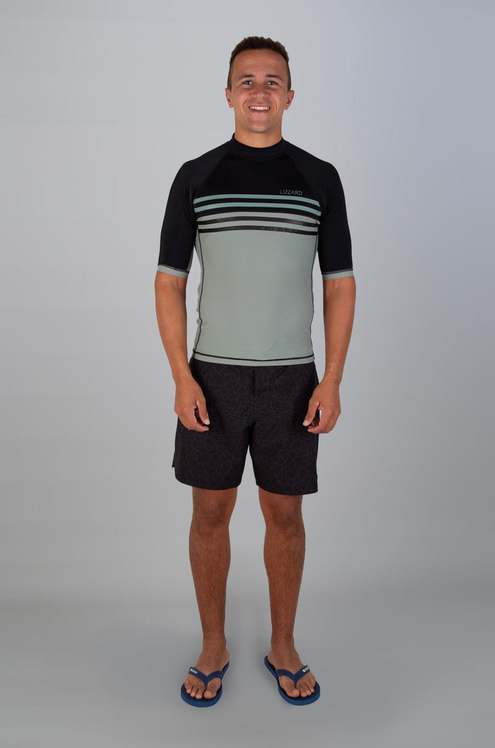Kalwin - Mens S/S Rashie Lizzard swimwear lycra