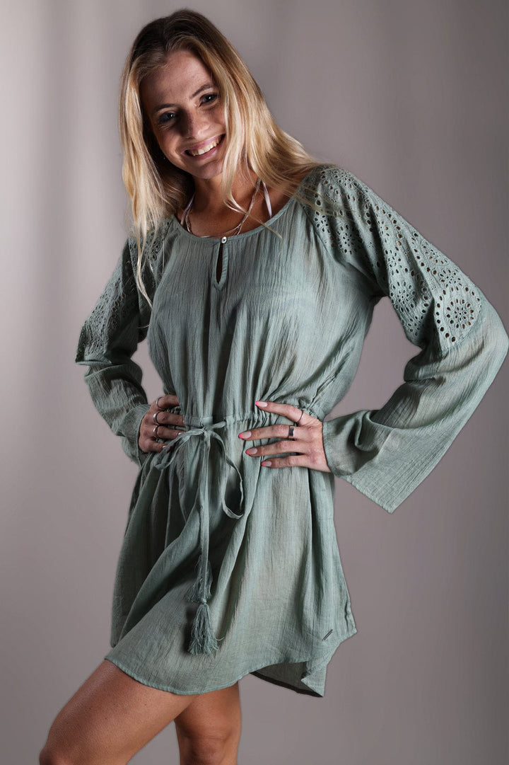 Karnilla - Ladies Overswim Lizzard apparel Iceberg Green / S