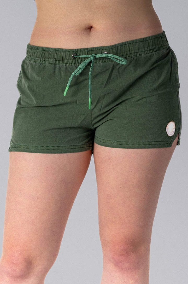 Katy 22 - Ladies Elasticated Boardshort Lizzard apparel Shale Green / XS
