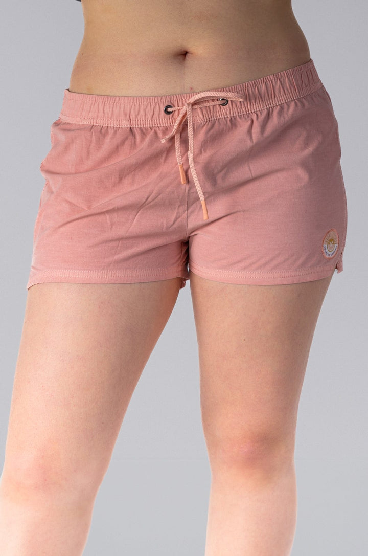 Katy 22 - Ladies Elasticated Boardshort Lizzard apparel Pink / XS