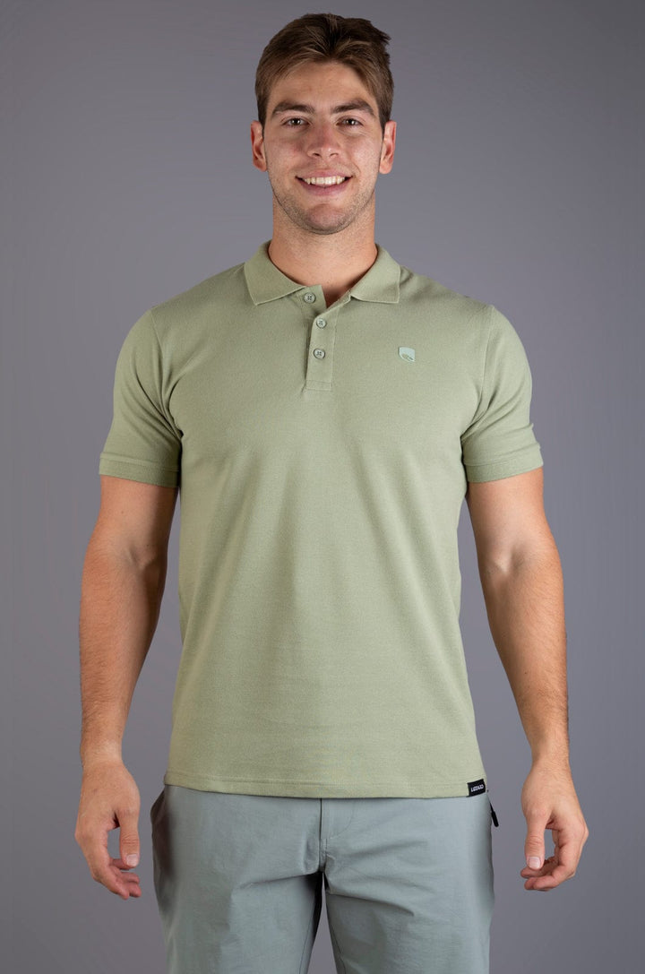 Kayne - Mens S/S Polo Lizzard apparel Tea / XS