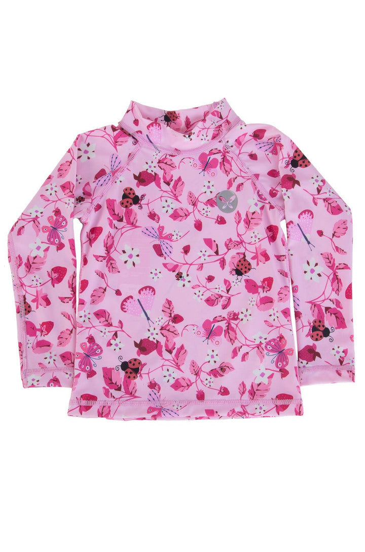 Keishah -  Tot Girls L/S Rashie Lizzard swimwear lycra Garden Bloom / 1/2