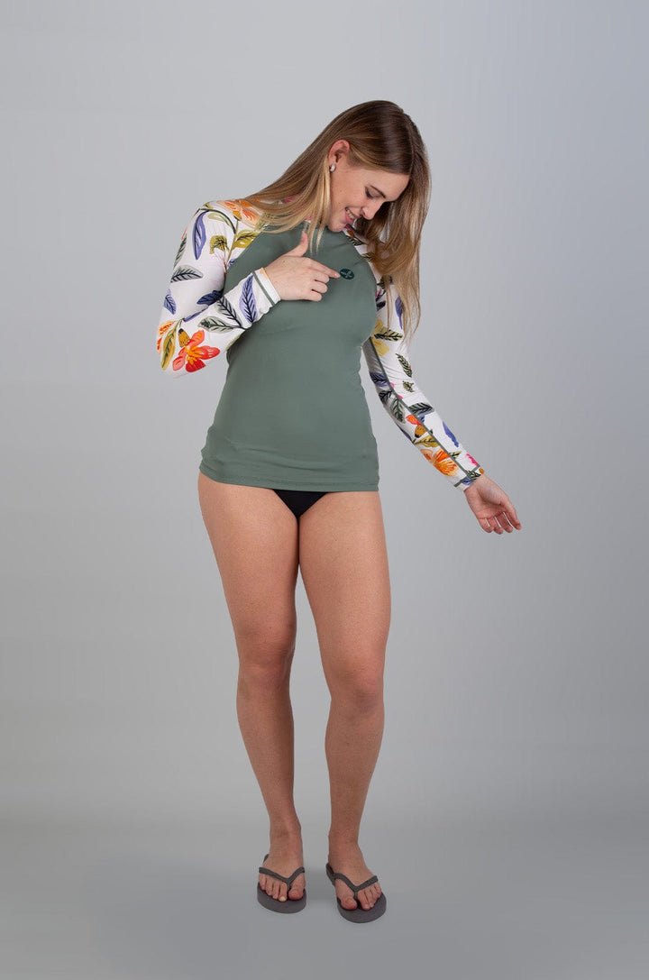 Kinkajo - Ladies L/S Rashies Lizzard swimwear lycra