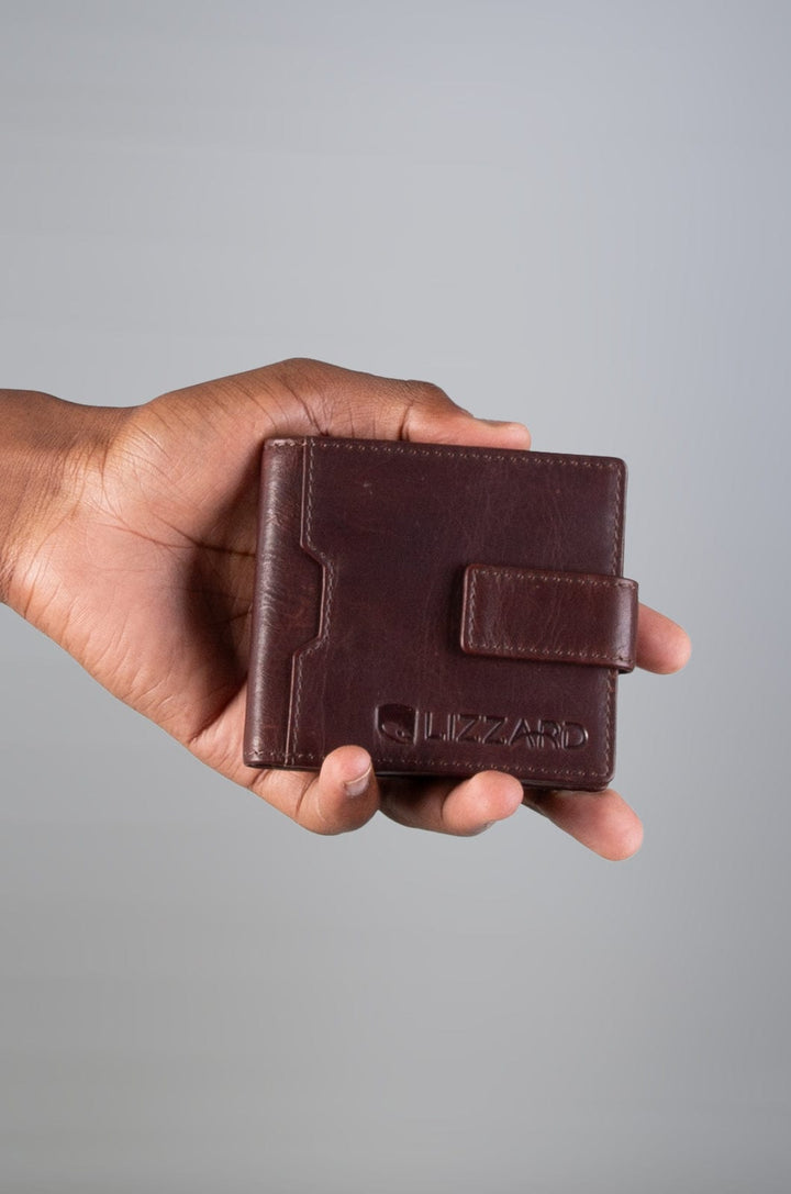 Kwaduma 25 - Leather Wallet Lizzard accessories Dark Brown / One Size