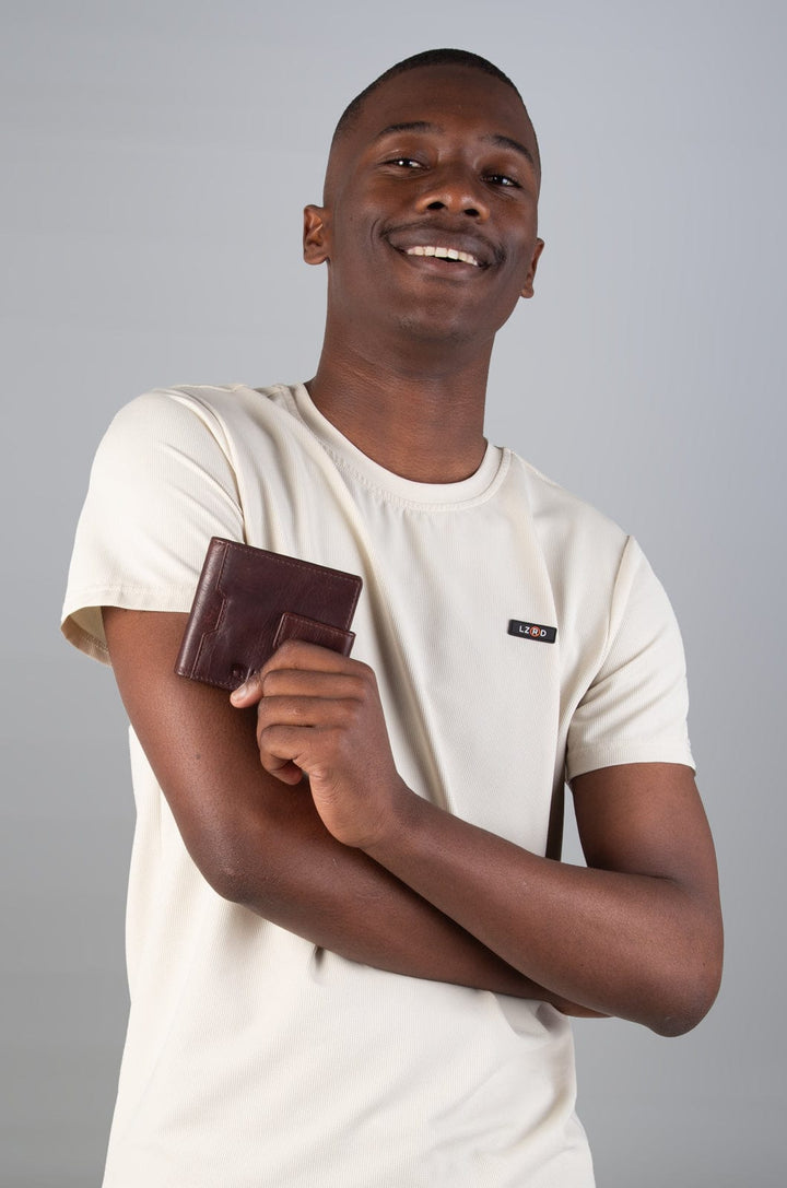 Kwaduma 25 - Leather Wallet Lizzard accessories Dark Brown / One Size