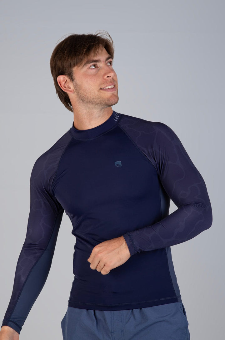 Larctio - Mens L/S Rashie Lizzard swimwear lycra